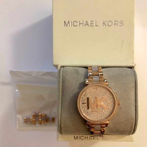 Sofie Quartz Crystal Rose Gold Dial Ladies Watch - Picture 2 of 3